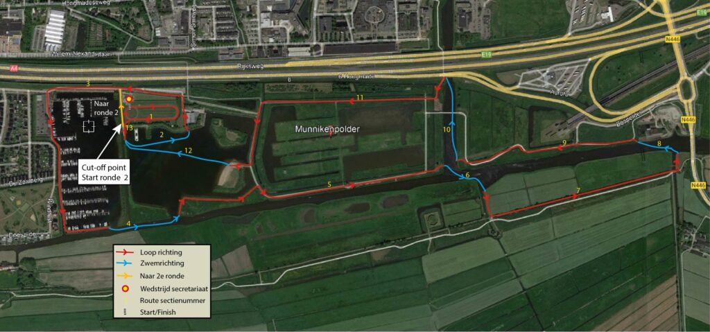 Parkoers plan Swimrun incl verbinding naar ronde 2-V2025